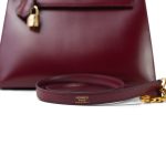 Kelly 28 Rouge H Box Calfskin Gold Plated O Circle Stamp - Image 4