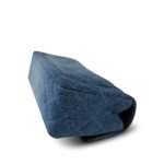 24S Blue Denim Quilted Mini Rectangular Flap Aged Gold Hardware - Image 10