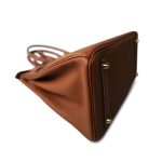 Birkin 30 Gold Veau Togo Gold Plated U Stamp - Image 9
