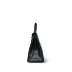 Kelly 28 Black Box Calfskin Retourne Gold Plated D Square Stamp - Image 11