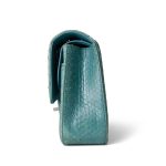 Turquoise Python Medium Classic Double Flap - Image 6