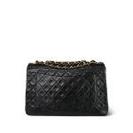 Black Lambskin Quilted Jumbo XL Single Flap GHW - Image 3