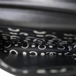 Black Caviar Quilted Crystal CC Wallet on Chain WOC LGHW - Image 15