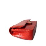 Red Python Medium Classic Double Flap LGHW - Image 3