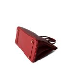 Birkin 30 Rouge Vif Ardennes Gold Plated [D] Stamp - Image 12