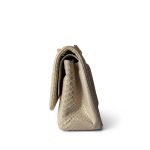 Iridescent Beige Python Classic Flap Jumbo LGHW - Image 2