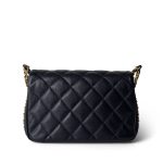 Navy Caviar Quilted CC You Flap Bag Mini GHW - Image 3