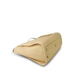 Beige Raffia Deauville Shopping Tote Small Aged Gold Hardware - Image 5