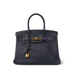 Birkin 30 Bleu Nuit Togo Gold Plated D Stamp