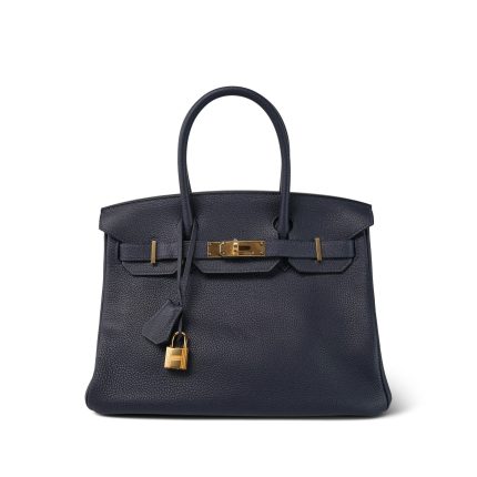 Birkin 30 Bleu Nuit Togo Gold Plated D Stamp