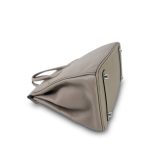 Birkin 25 Gris Asphalt Taurillon Novillo Palladium Plated Y Stamp - Image 16