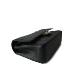 Black Caviar Quilted Medium Classic Flap Gold Hardware - Image 7