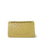 Pistachio Green Caviar Quilted Classic Flap Medium LGHW - Image 3