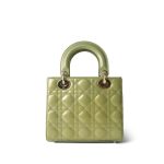 Glossy Green Lady Dior Patent Cannage Small - Image 6