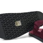 Chypre Sandals Rouge Marsala Suede Goatskin Size 36 - Image 12