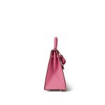 Kelly Sellier 25 Rose Confetti Veau Epsom Palladium Plated X Stamp - Image 13