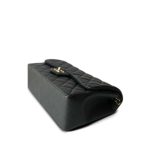18S Charcoal Caviar Quilted Jumbo Classic Flap Light Gold Hardware - Image 4