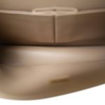 22A Dark Beige Quilted Caviar Classic Flap Medium LGHW - Image 5