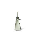 Mini Kelly Sellier Vert Fizz Epsom Palladium Plated B Stamp - Image 6