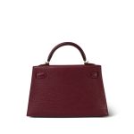 Mini Kelly Sellier Rouge H Chèvre Mysore Gold Plated Y Stamp - Image 8