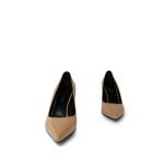 SAINT LAURENT Patent Classic Paris 105 Escarpin Pumps 38 Nude - Image 3