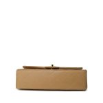 Vintage Beige Lambskin Quilted Classic Flap Medium GHW - Image 8