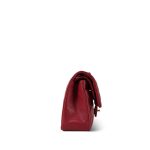 19B Red Caviar Quilted Small Classic Flap Light Gold Hardware - Image 13