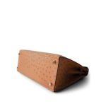 Kelly Sellier 28 Natural Ostrich Gold Plated (X) Stamp - Image 5