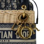 Mini Lady Dior Wicker and Oblique Canvas - Image 3