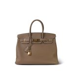 Birkin 35 Etoupe Veau Togo Gold Plated A Stamp