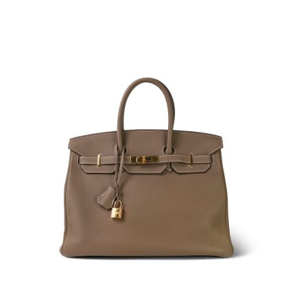 Birkin 35 Etoupe Veau Togo Gold Plated A Stamp