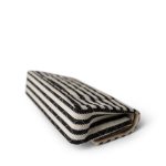 Ivory/Black Striped Coco Sailor Pearl Classic Flap Bag Gold Hardware - Image 10
