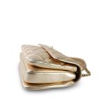 21S Gold Metallic Lambskin Quilted Trendy CC Small Light Gold Hardware - Image 6