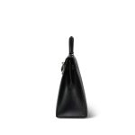 Kelly 32 Black Box Calfskin Gold Plated U Circle Stamp - Image 11