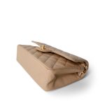 Beige Clair Caviar Quilted Small Classic Flap Gold Hardware - Image 5