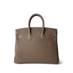 Birkin 25 Etoupe Togo Gold Plated B Stamp - Image 5