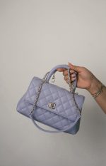 21K Lilac Caviar Quilted Small Coco Handle LGHW - Image 6
