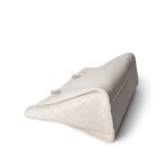 White Calfskin Quilted Embellished Deauville Tote Aged GHW - Image 11