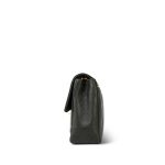 Dark Green/Khaki Lambskin Quilted Border Single Flap Gold Hardware - Image 3