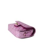 24C Shiny Light Pink Calfskin Quilted Flap Bag & Coin Purse - Image 8