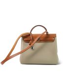 Herbag Zip 31 Natural Vache Hunter And Beton Toile Palladium Plated U Stamp - Image 15