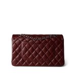 Burgundy Caviar Quilted Classic Flap Medium SHW - Image 3