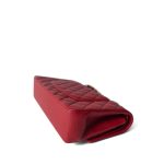 19B Red Caviar Quilted Medium Classic Flap Light Gold Hardware - Image 10