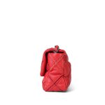 Coral Lambskin Quilted Wild Stitch 19 Flap Small Mixed Hardware - Image 3