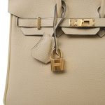 Birkin 25 Trench Veau Togo Gold Plated A Stamp - Image 3