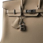 Birkin 25 Trench Togo Palladium Plated A Stamp - Image 3