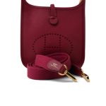 Evelyne TPM Rouge Grenat Taurillon Clemence Palladium Plated Y Stamp - Image 15