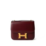 Constance 18 Rouge H Box Calfskin Gold Plated D Stamp - Image 3