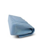 Pearly Blue Calfskin Classic Flap Medium Light Gold Hardware - Image 11