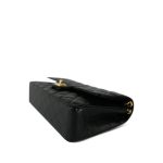 Black Caviar Quilted Medium Double Flap Gold Hardware - Image 4